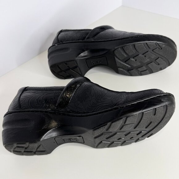 BOC BORN CONCEPT Black Clogs Women 11 Paisley - Picture 6 of 7